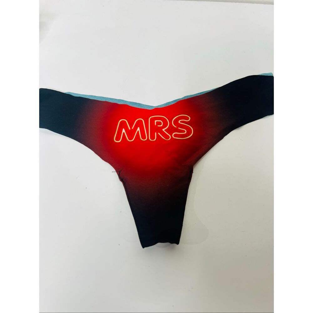 Commando MRS Thong Panties Sz S/M Wedding Bridal Married